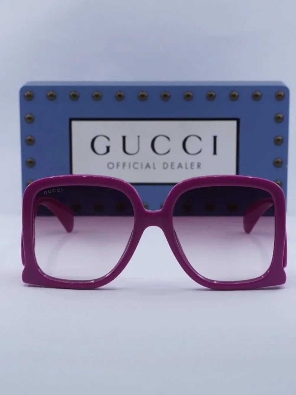 Gucci GG1326S 004 Square Sunglasses – Fuchsia\Violet Gradient